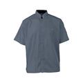 Kng XL Men's Active Slate Short Sleeve Chef Shirt 2126SLBKXL